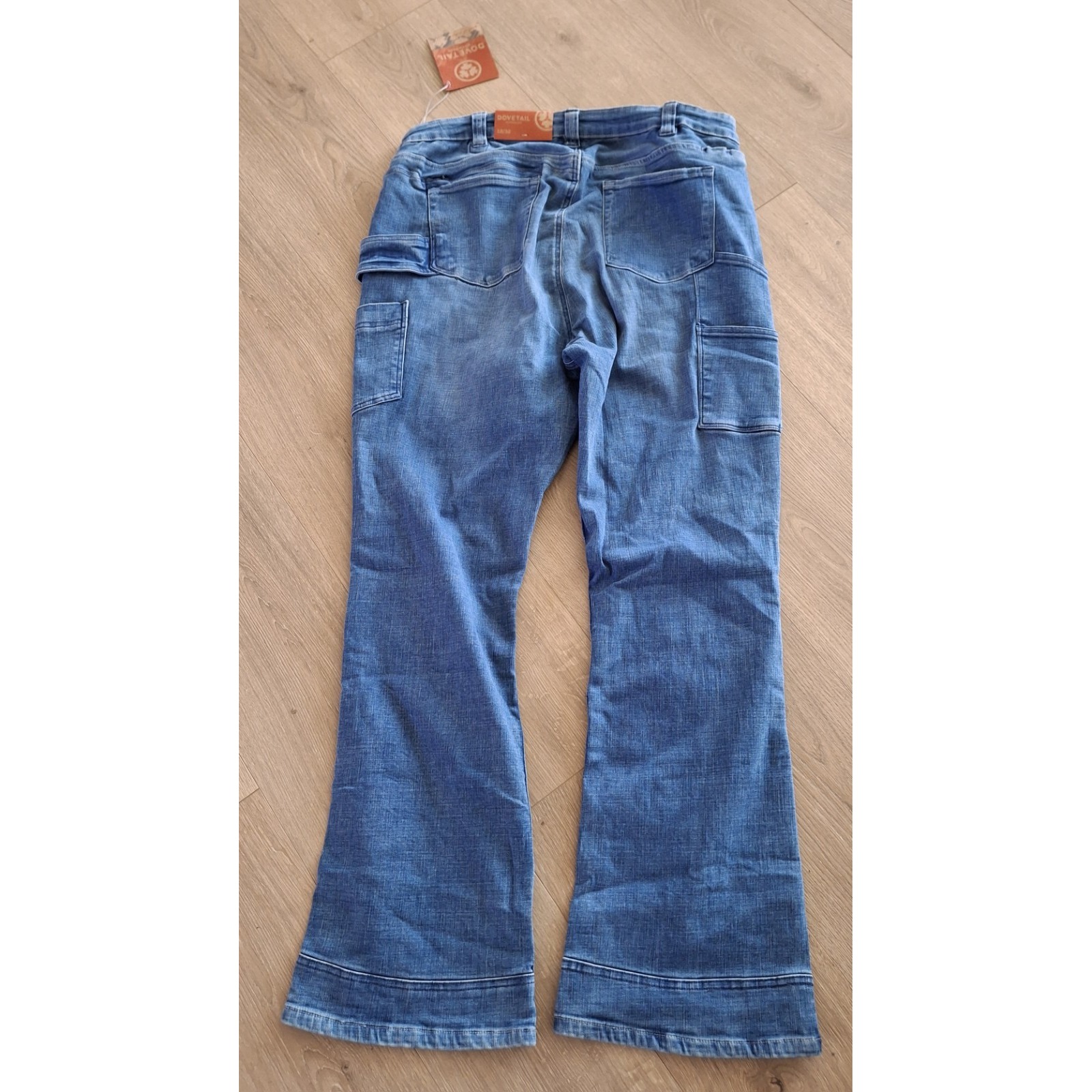 Dovetail Workwear Dx Bootcut Denim Jeans Utility Pants Size 18- 36x31 Nwt — image 3 of 8